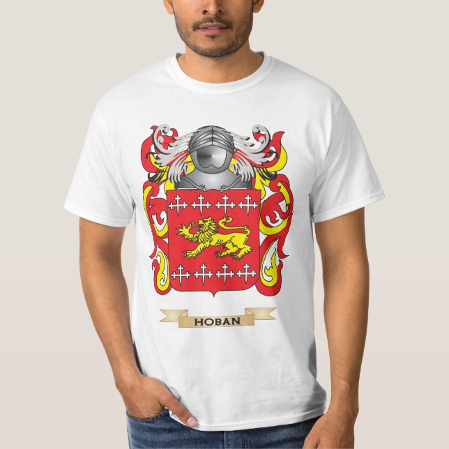 Hoban vapensköld (familjvapenskölden) tee shirt (Framsida)