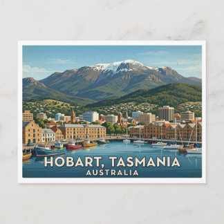 Hobart Australien Resebrev Vykort
