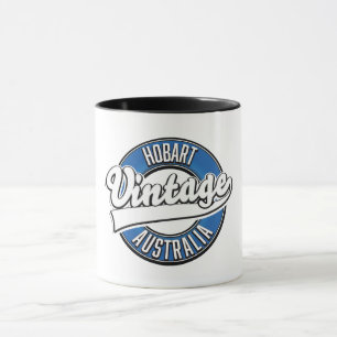 Hobart australien vintage stil logotyp mugg