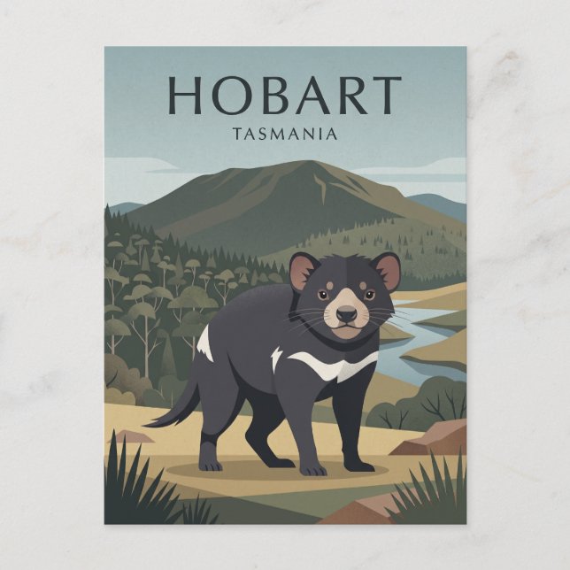 Hobart Australien Vykort (Framsida)
