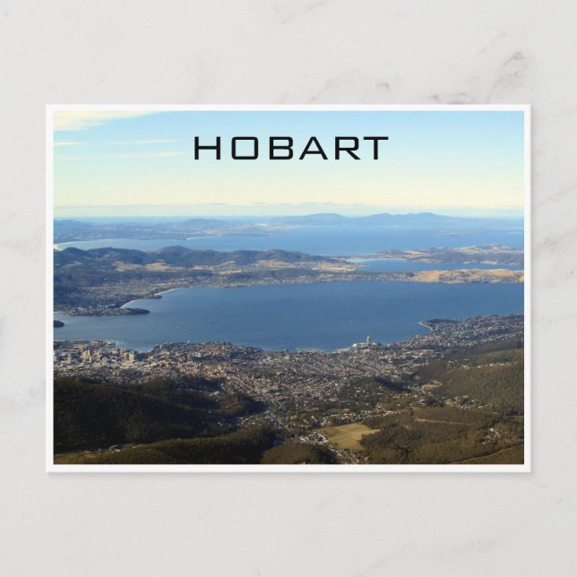 hobart bergsvy vykort (Framsida)