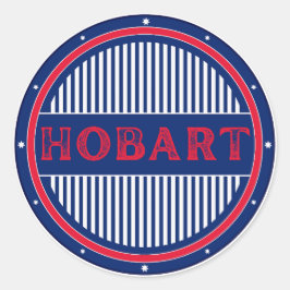 Hobart City Pride Emblem – Australisk identitet Runt Klistermärke