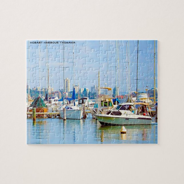 Hobart hamn Tasmanien Pussel (Horisontell)