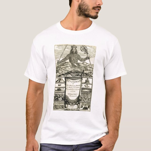 Hobbes Leviathanfilosofi Tee Shirt (Framsida)