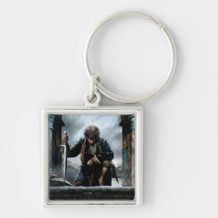Hobbit - BILBO BAGGINS™-filmen Poster Fyrkantig Silverfärgad Nyckelring