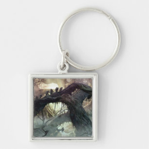 HOBBIT: DESOLATION AV SMAUG™-konceptet Artikel 2 Fyrkantig Silverfärgad Nyckelring