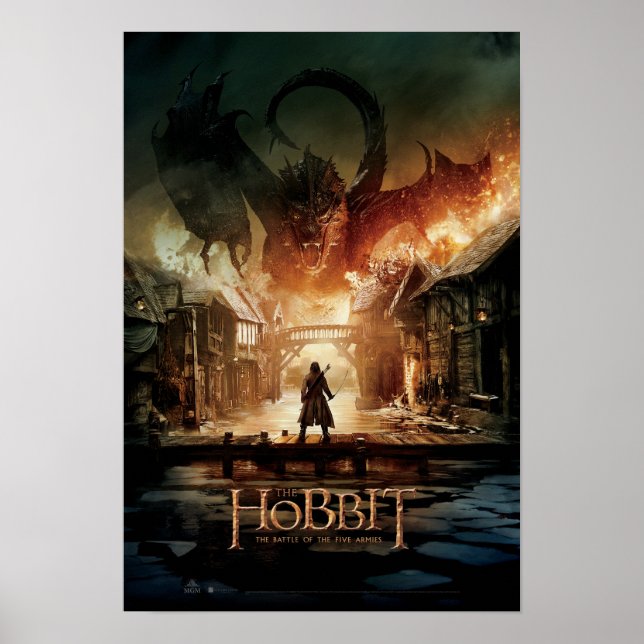 Hobbit - Laketown Movie Poster (Framsidan)