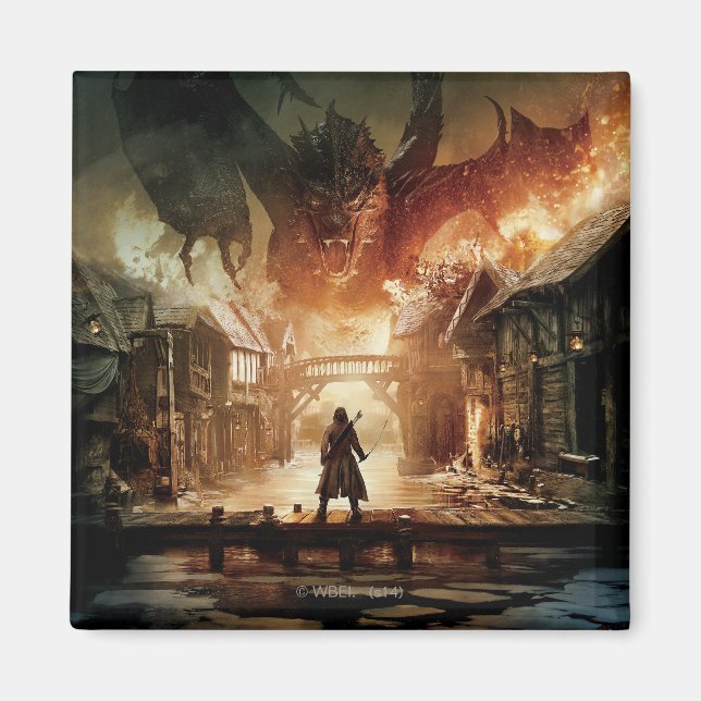 Hobbit - Laketown Movie Poster Magnet (Framsidan)