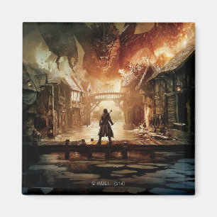 Hobbit - Laketown Movie Poster Magnet