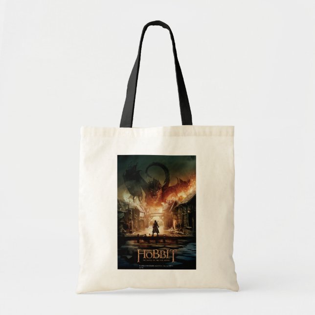 Hobbit - Laketown Movie Poster Tygkasse (Framsidan)