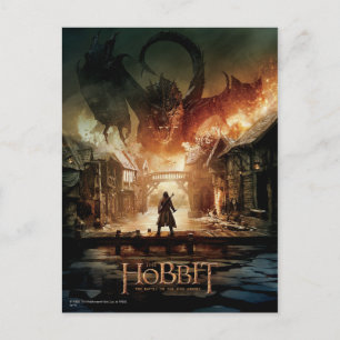 Hobbit - Laketown Movie Poster Vykort