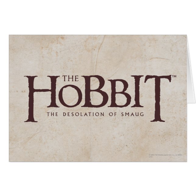 Hobbit-Logotyp - Mörk Hälsningskort (Framsidan Horizontal)