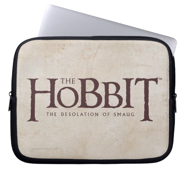Hobbit-Logotyp - Mörk Laptop Sleeve (Framsidan)