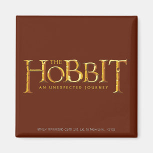 Hobbit-Logotypen Guld Magnet
