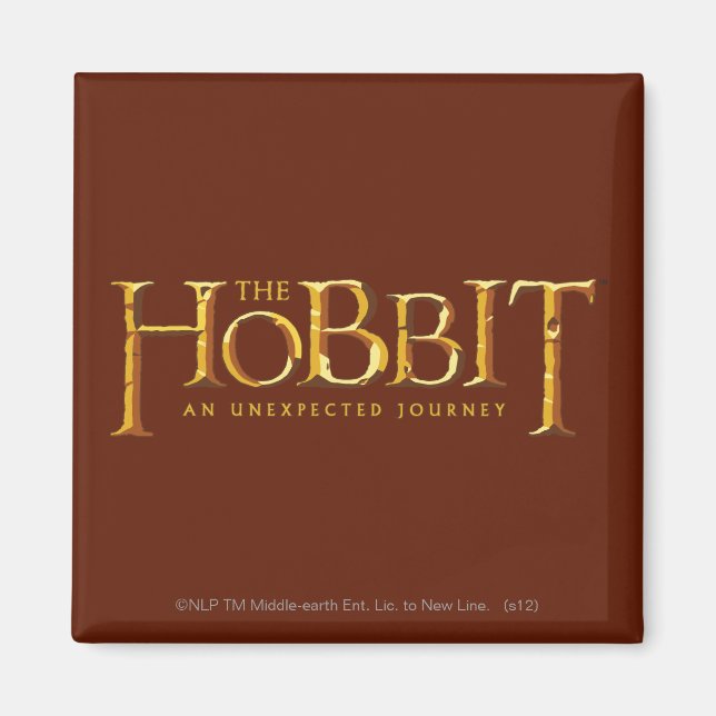 Hobbit-Logotypen Guld Magnet (Framsidan)