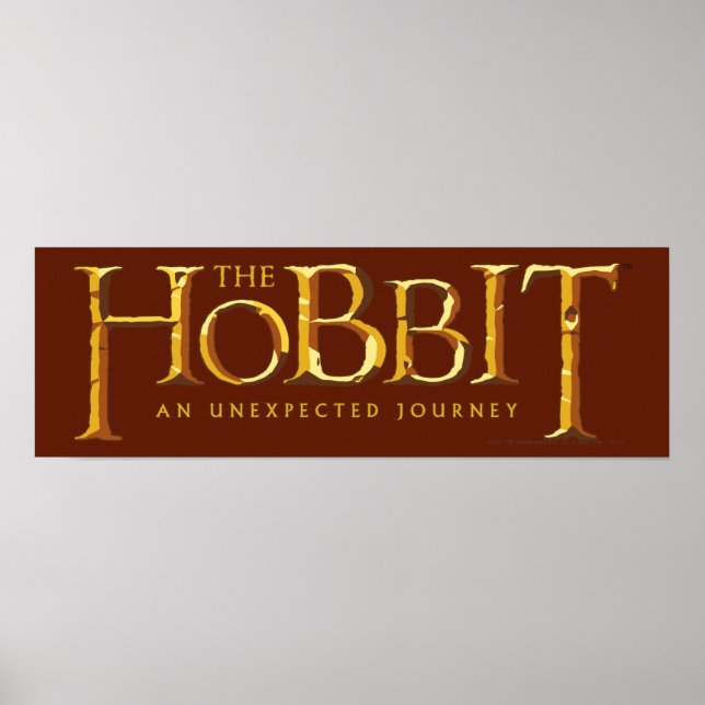 Hobbit-Logotypen Guld Poster (Framsidan)