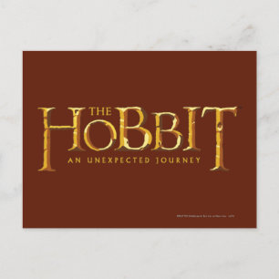 Hobbit-Logotypen Guld Vykort