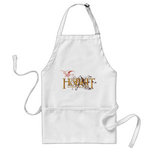 Hobbit-Logotypen över bergen Förkläde