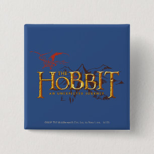 Hobbit-Logotypen över bergen Knapp