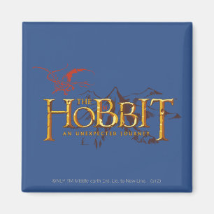 Hobbit-Logotypen över bergen Magnet