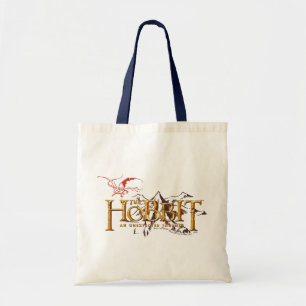 Hobbit-Logotypen över bergen Tygkasse