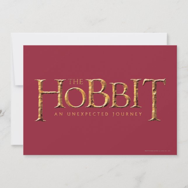 Hobbit-Logotypen texturerad (Framsida)