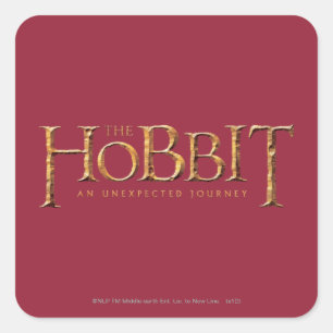 Hobbit-Logotypen texturerad Fyrkantigt Klistermärke