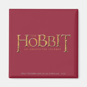Hobbit-Logotypen texturerad Magnet
