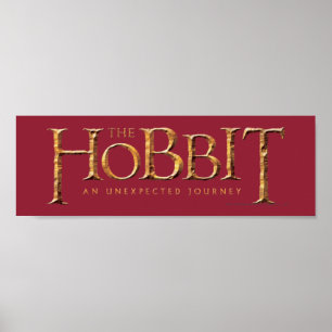 Hobbit-Logotypen texturerad Poster