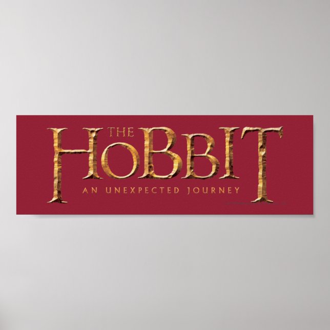 Hobbit-Logotypen texturerad Poster (Framsidan)