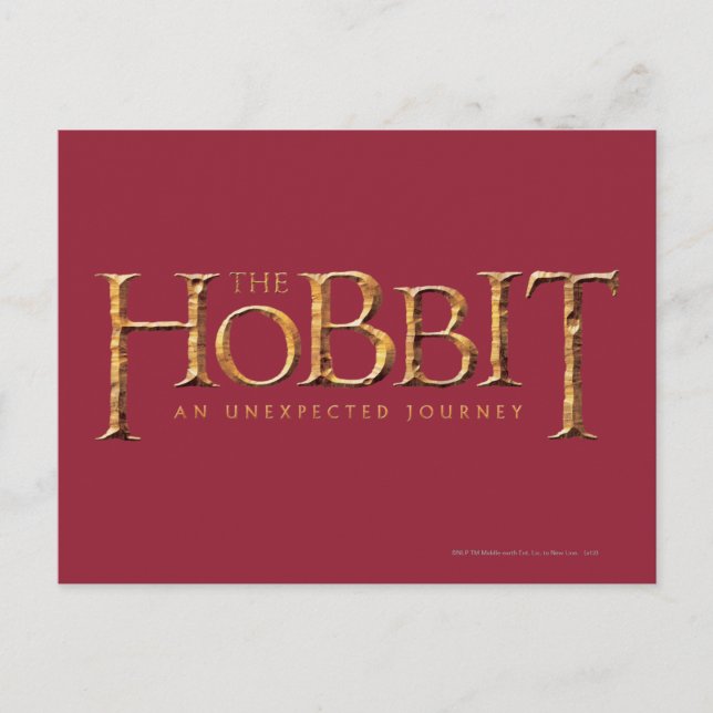 Hobbit-Logotypen texturerad Vykort (Framsida)