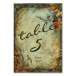 Hobbiton Haven Bröllop Bordsnummer