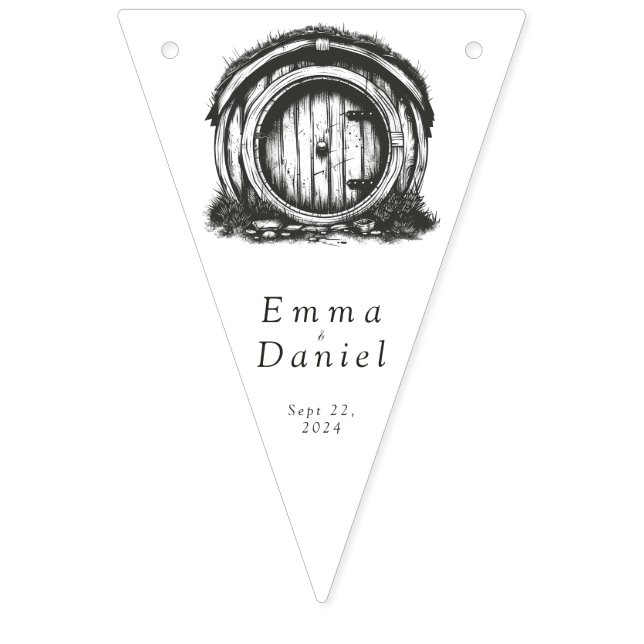 Hobbiton Haven buntbanderoll Vimplar (Första flaggan)