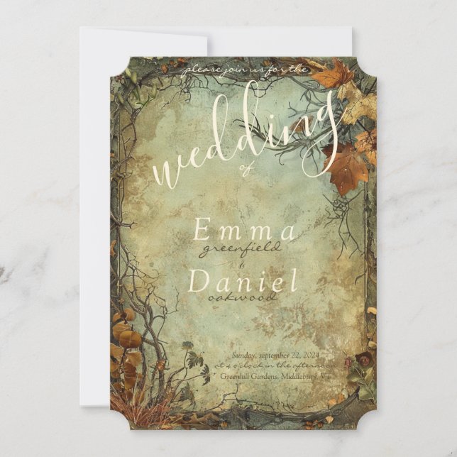 Hobbiton Haven Wedding bjudande Inbjudningar (Framsida)