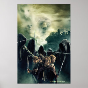 Hobbits redo som slåss poster