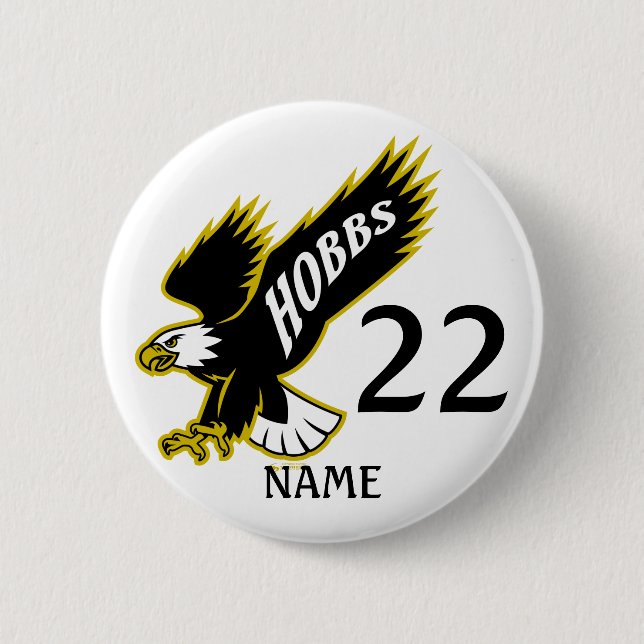 Hobbs Eagles Anpassade Button Knapp (Framsida)