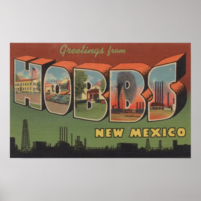 Hobbs, New mexico - Stora Brev-scenen Poster (Framsidan)