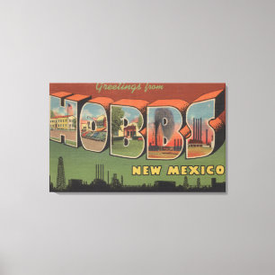 Hobbs nya - mexico - stora brevplatser canvastryck