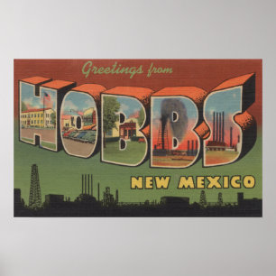 Hobbs nya - mexico - stora brevplatser poster