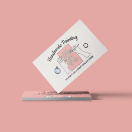  Hobby Art-Oljemålning i ivoriansk Beige Visitkort