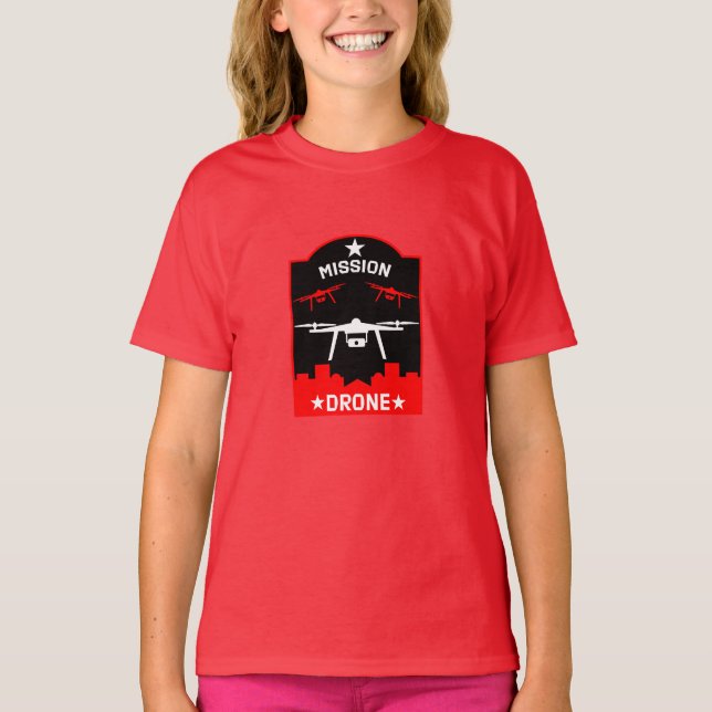 Hobby Drone Pilot T Shirt (Framsida)