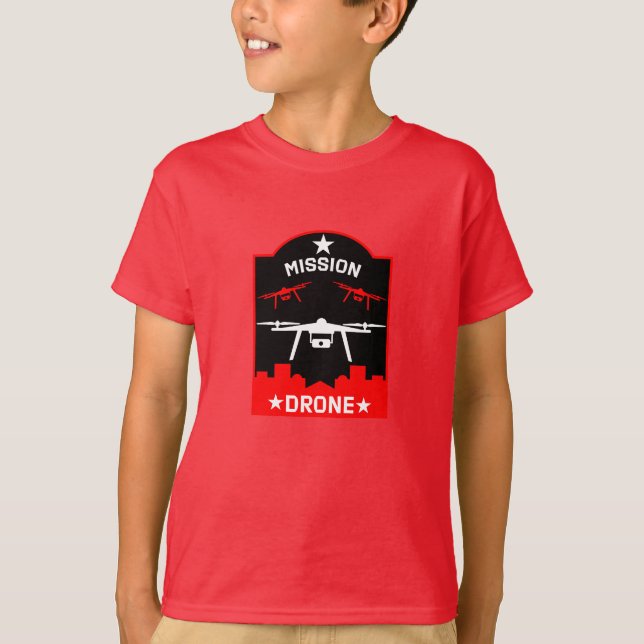 Hobby Drone Pilot T Shirt (Framsida)
