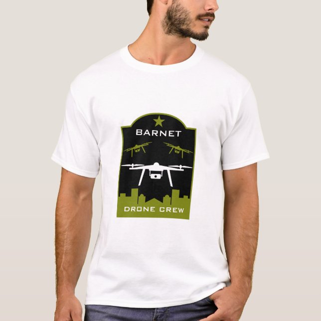 Hobby Drone Pilot T Shirt (Framsida)