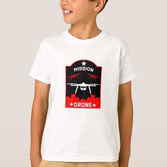 Hobby Drone Pilot T Shirt (Framsida)