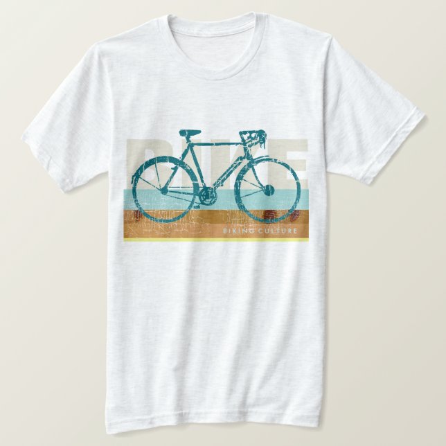 hobby eller sport, cykling eller bikning, coola t-shirt (Design framsida)
