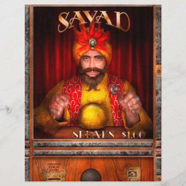 Hobby - få veta vad din förmögenhet säger reklamblad (Framsidan)