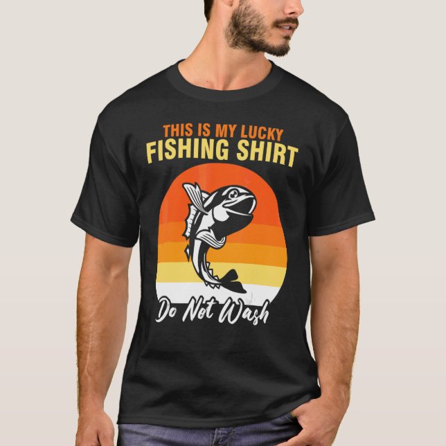 Hobby Fishermen Lucky Fishing T Shirt (Framsida)