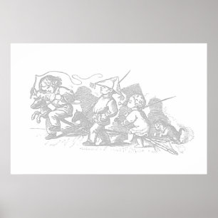 Hobby Horse Barn Art Poster