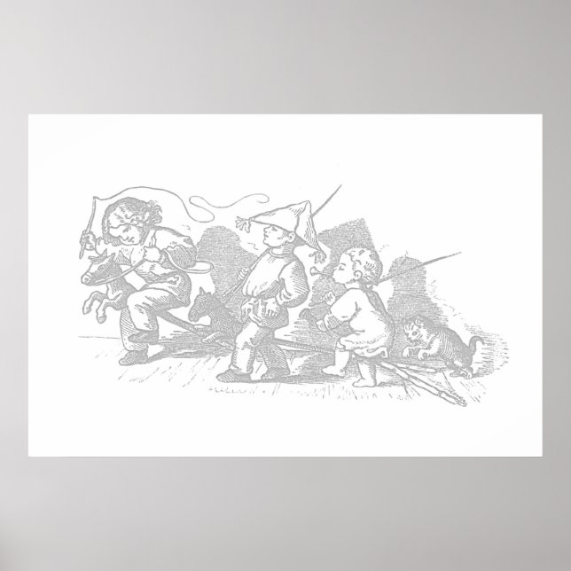 Hobby Horse Barn Art Poster (Framsidan)