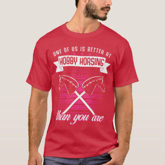Hobby Horse Girl Riding Hobbyhästvän T Shirt